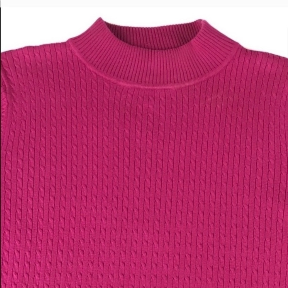Karen Scott Crew Neck Fucsia Size XL - Picture 5 of 6